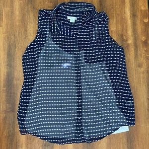 Liz Claiborne Navy White Star Tank, XL